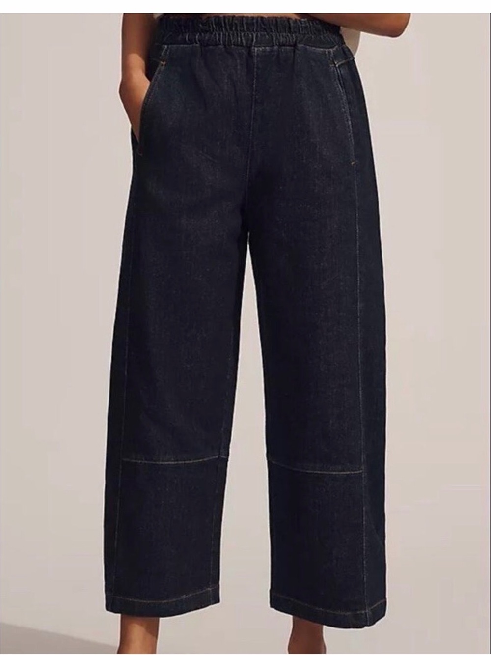 Anthropologie Pilcro Izzie Pull-on Barrel Jean